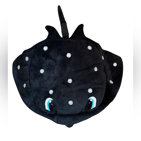 Adventure Planet Other - Kids Plush Black Stingray Backpack - Cute Marine Animal Bag